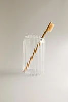 PORTE-BROSSES À DENTS BOROSILICATE
