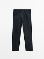 Jean tapered en coton mélangé