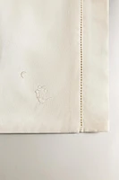 ENSEMBLE DE DRAPS MINI-LIT BÉBÉ BRODERIE PETITES SOURIS
