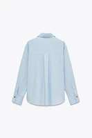 COMBINED BUTTON POPLIN SHIRT