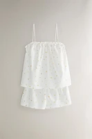 TOP COTON FLEURS