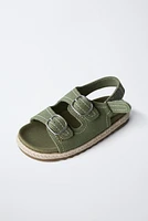 JUTE LEATHER SANDALS