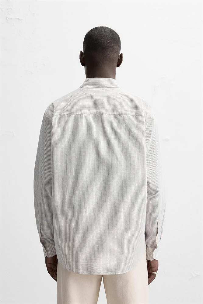 CHEMISE À CARREAUX AVEC POCHE