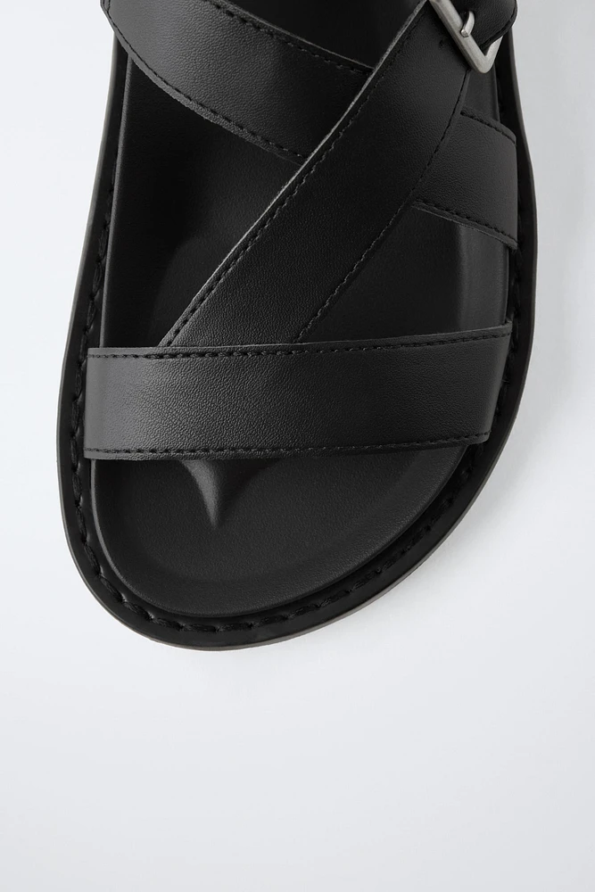 BUCKLED SANDALS