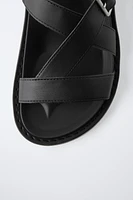 BUCKLED SANDALS