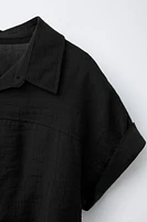 TEXTURED KNOT SHIRT