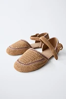 BALLERINES À TALON CROCHET