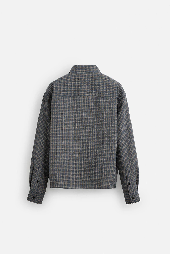 CHEMISE À CARREAUX AVEC POCHE