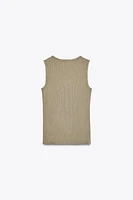 WASHED RIB TOP