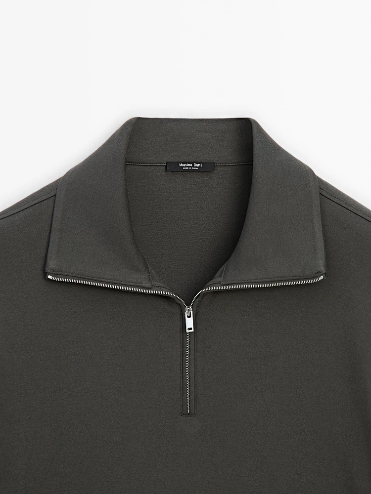 Pull en maille à col camionneur