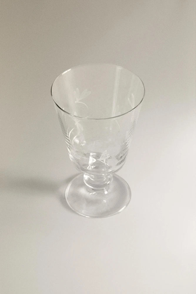 SILK SCREEN WINE GLASS