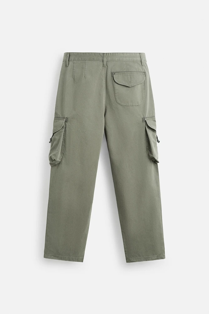 PANTALON CARGO DÉLAVÉ
