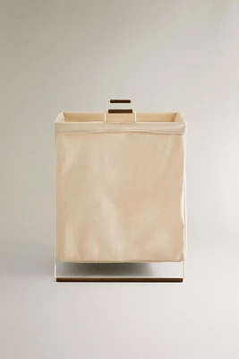 FOLDING DOUBLE LAUNDRY BASKET.