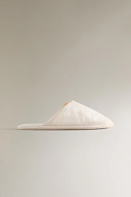 ASYMMETRIC TECHNICAL FABRIC SLIPPERS