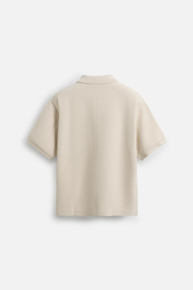 TEXTURED ZIPPER JACKET