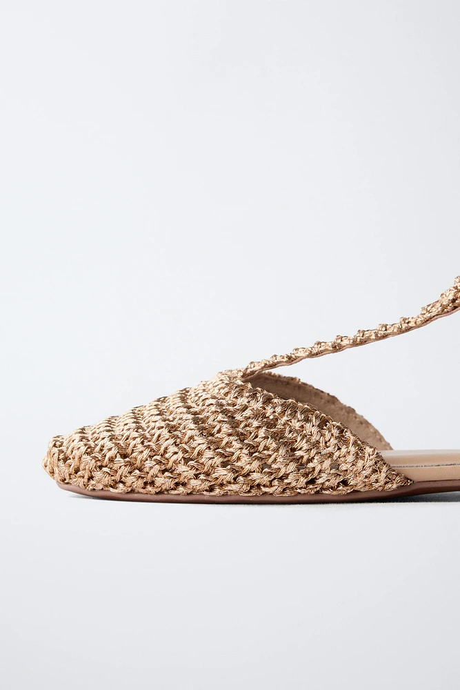 BRAIDED SLINGBACK SHOES