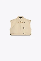 BELTED CROPPED TOP