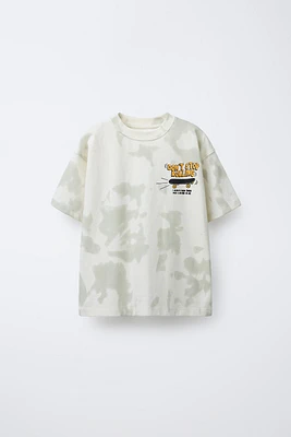 TIE-DYE SKATER PRINT T-SHIRT