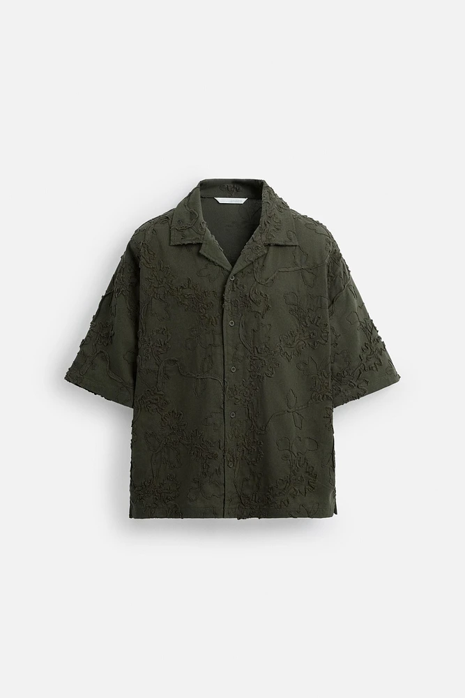 CHEMISE RELIEF FLORAL