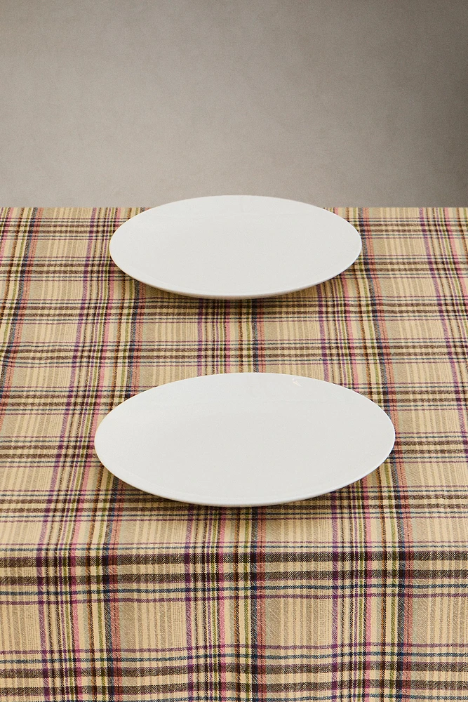 NAPPE COTON LIN CARREAUX