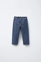 POLKA DOT PAPERBAG JEANS