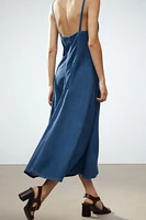 TRF DENIM MIDI DRESS