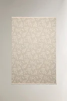FLORAL JACQUARD BLANKET