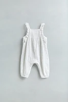 SWISS EMBROIDERED LONG OVERALLS