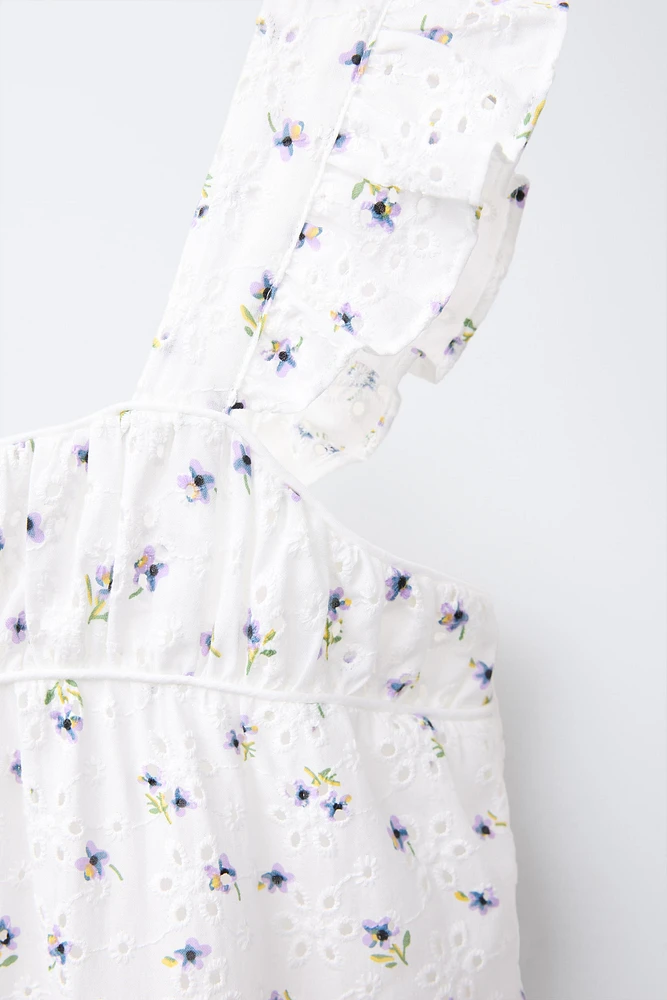 EMBROIDERED FLORAL DRESS