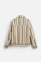BLOUSON STRUCTURÉ À RAYURES