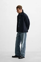 VESTE EN JEAN COUPE CARRÉE