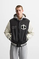 PATCHES HOODED JACKET