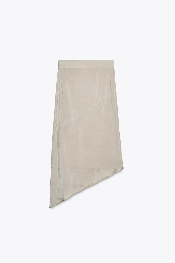 ZW COLLECTION EMBROIDERED ASYMMETRIC SKIRT