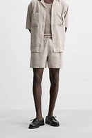 SHORT 100 % LIN