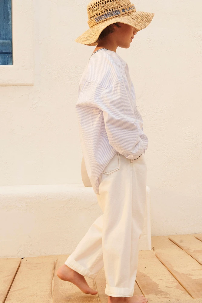CHEMISE À RAYURES ET LISERÉS CARREAUX ÉDITION LIMITÉE