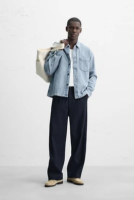 PLEATED COTTON - LYOCELL PANTS