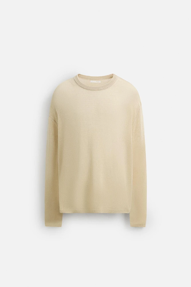 PULL RELAXED FIT SEMI-TRANSPARENT