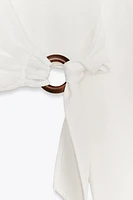 RUSTIC BUCKLE TOP