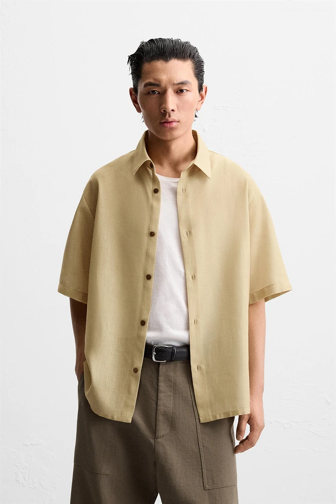 CHEMISE À IMPRIMÉ EN CONTRASTE