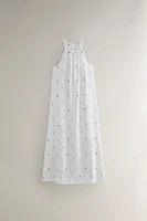 COTTON NIGHTGOWN WITH MINI FLOWERS