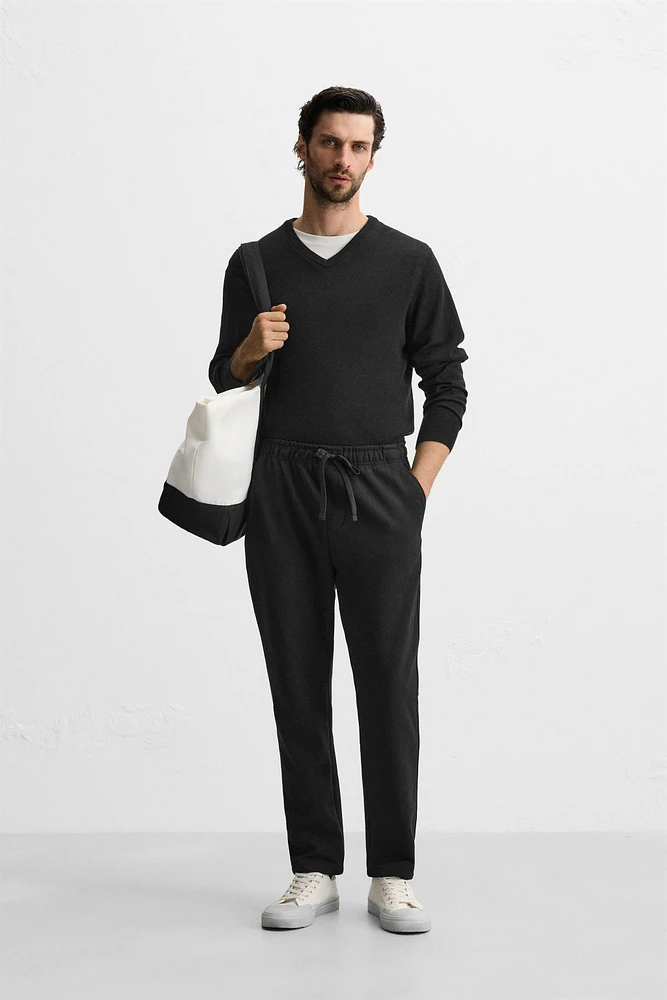 JOGGER WAIST STRETCH PANTS