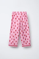 PANTALON À IMPRIMÉ FLEURS