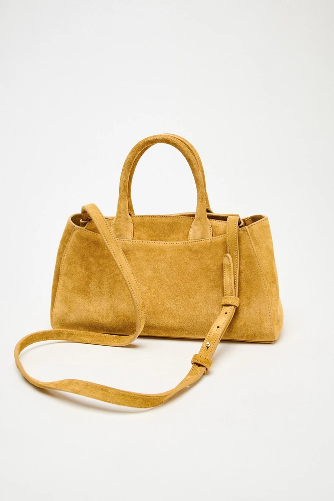 MINI SAC DE VILLE EN CROÛTE DE CUIR