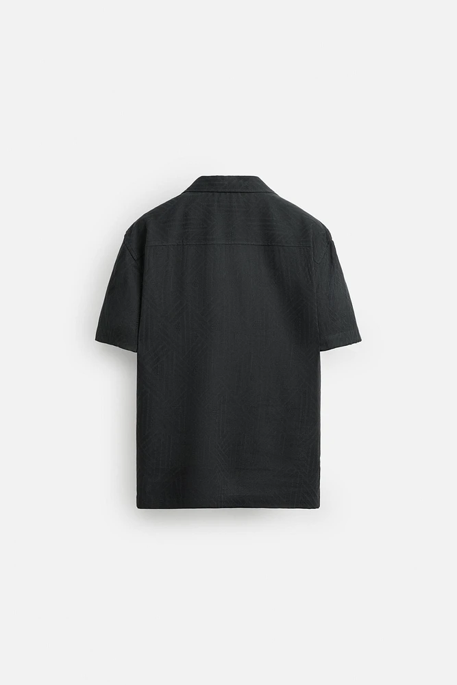CHEMISE JACQUARD GÉOMÉTRIQUE