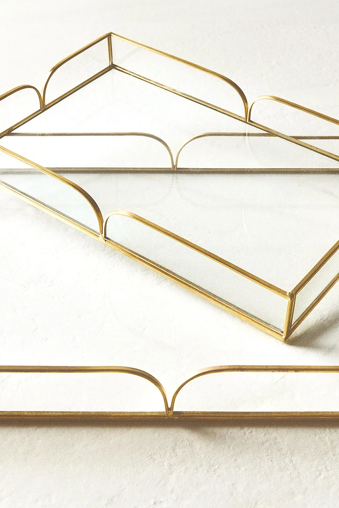 PLATEAU VERRE RECYCLABLE ET MÉTAL