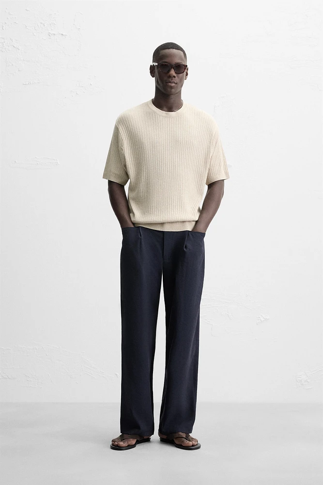 JACQUARD KNIT T-SHIRT