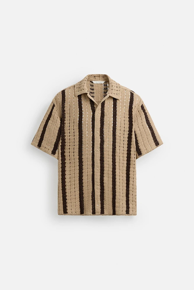 CROCHET TEXTURED SHIRT