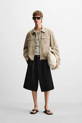 REGULAR FIT ZIPPER OVERSHIRT