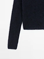 Pull en maille d’alpaga mélangé