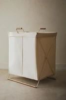CORBEILLE DOUBLE PLIABLE POUR VÊTEMENTS